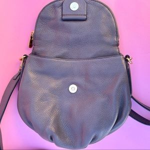 Marc by Marc Jacobs Grey Q Natasha Leather Crossbody Bag / Purse / Handbag